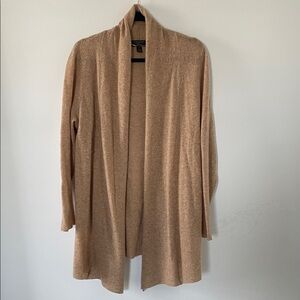 Charter Club Luxury |Open-Front Cardigan Sweater | camel tan color | Large